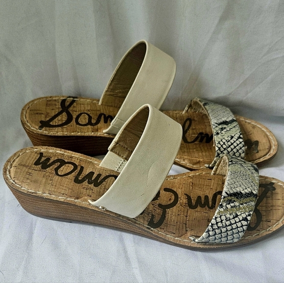 Sam Edelman Gala Two Strap Low Wedge Sandals Women’s Size 8.5 - Picture 6 of 7